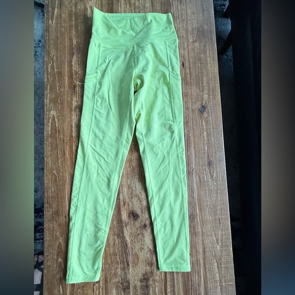 aerie Pants - Aerie play leggings in neon green